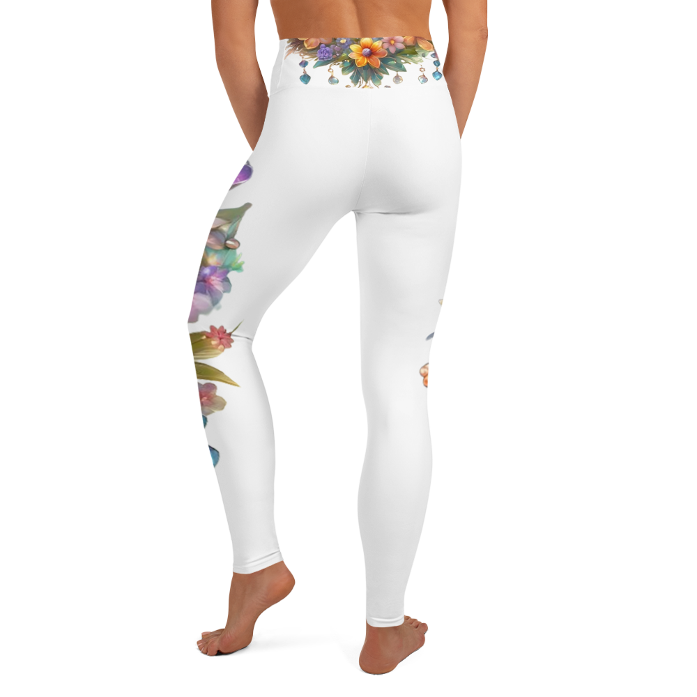 Super soft stretchy Yoga Leggings Roses gate