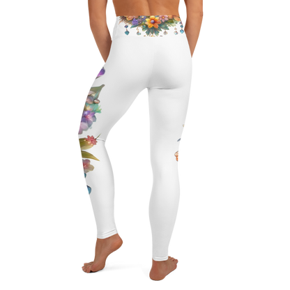 Super soft stretchy Yoga Leggings Roses gate