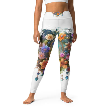 Super soft stretchy Yoga Leggings Roses gate