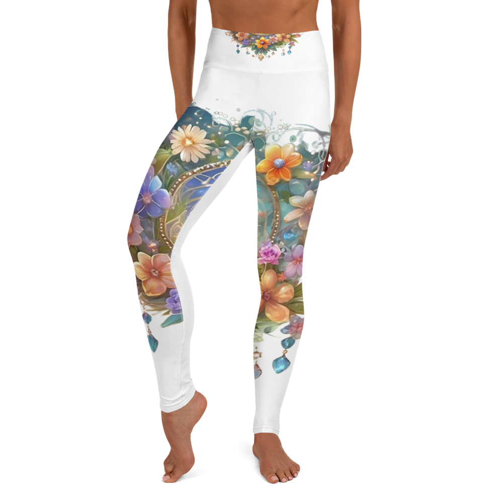 Super soft stretchy Yoga Leggings Roses gate