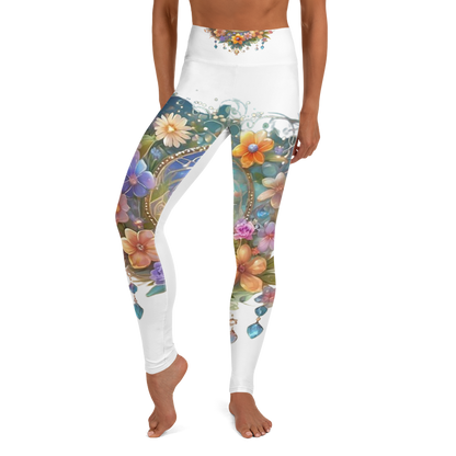 Super soft stretchy Yoga Leggings Roses gate