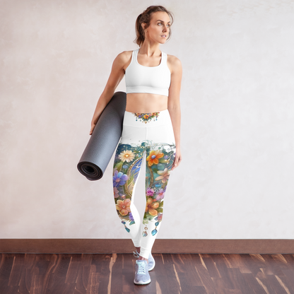 Super soft stretchy Yoga Leggings Roses gate