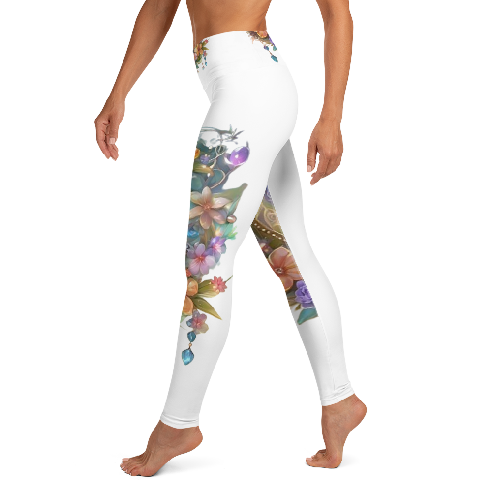 Super soft stretchy Yoga Leggings Roses gate