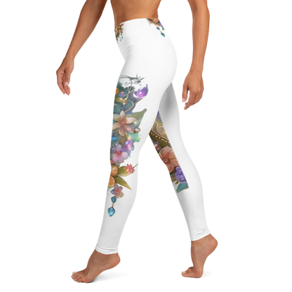Super soft stretchy Yoga Leggings Roses gate