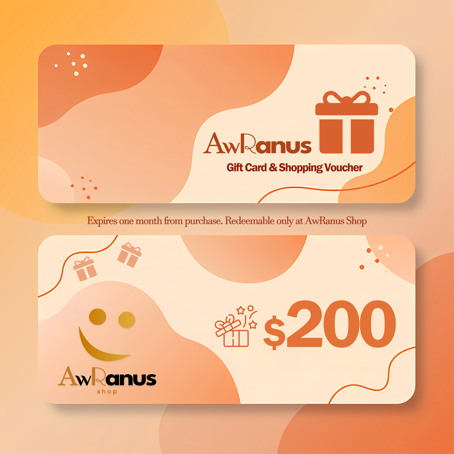$200 Gift Card & Shopping Voucher