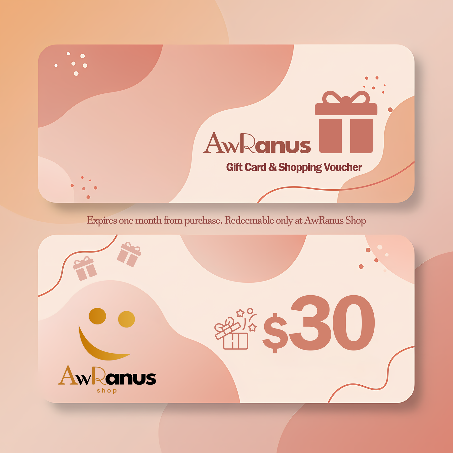 $30 Gift Card & Shopping Voucher