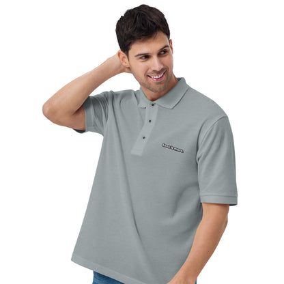 Less Is More - Embroidered Men's Premium Polo Shirt