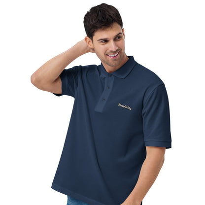 Simplicity - Embroidered Men's Premium Polo Shirt