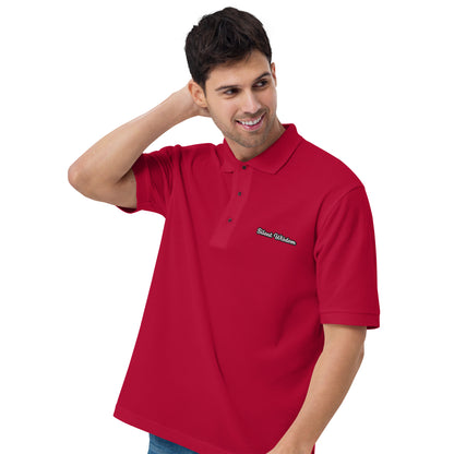 Silent Wisdom - Embroidered Men's Premium Polo Shirt