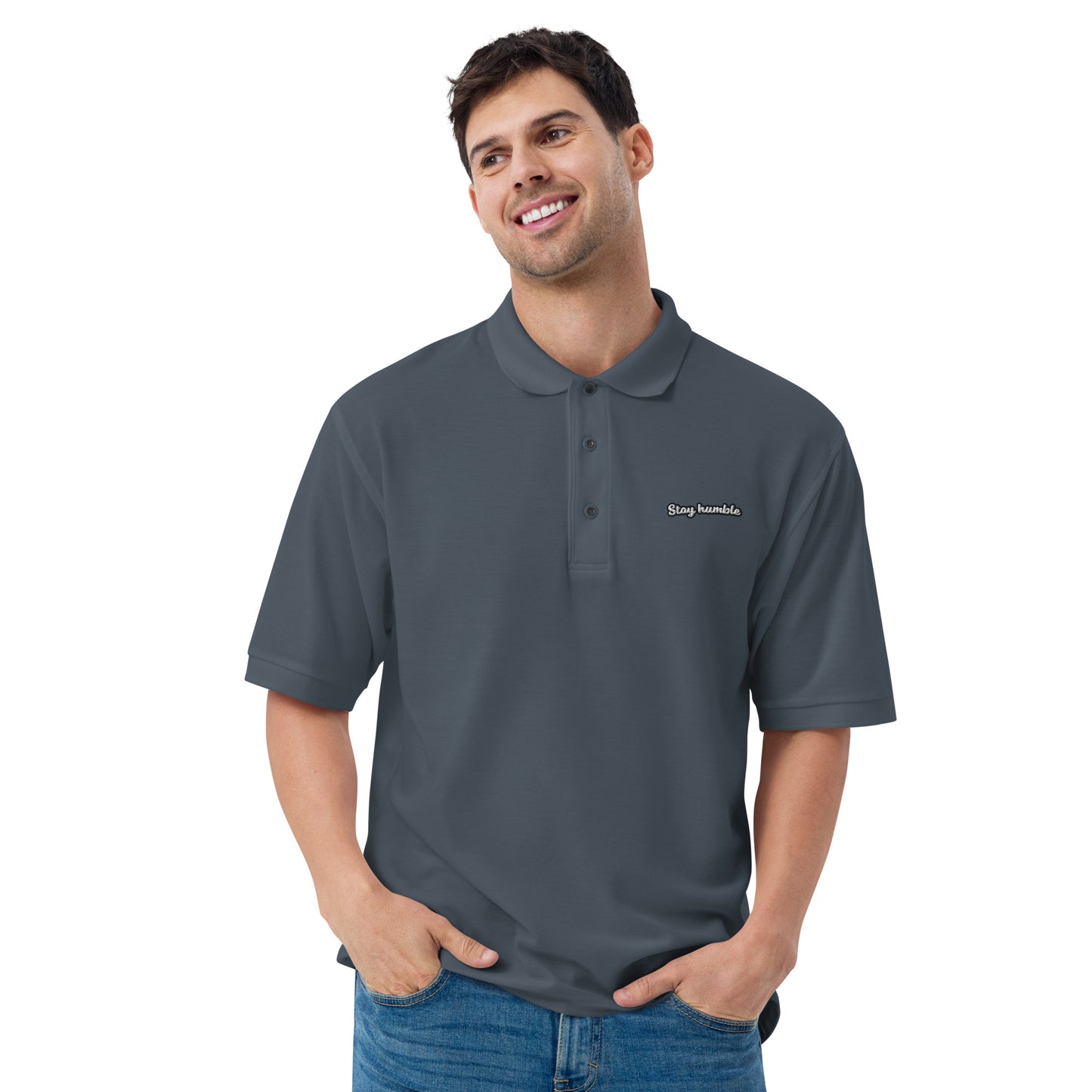 Stay Sumble - Embroidered Men's Premium Polo Shirt