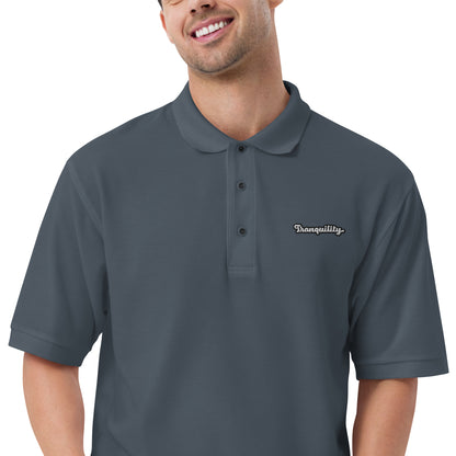 Tranquility - Embroidered Men's Premium Polo Shirt