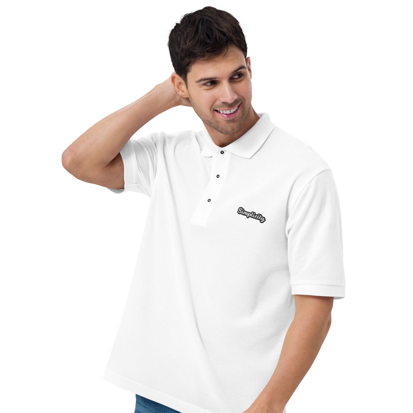 Simplicity - Embroidered Men's Premium Polo Shirt