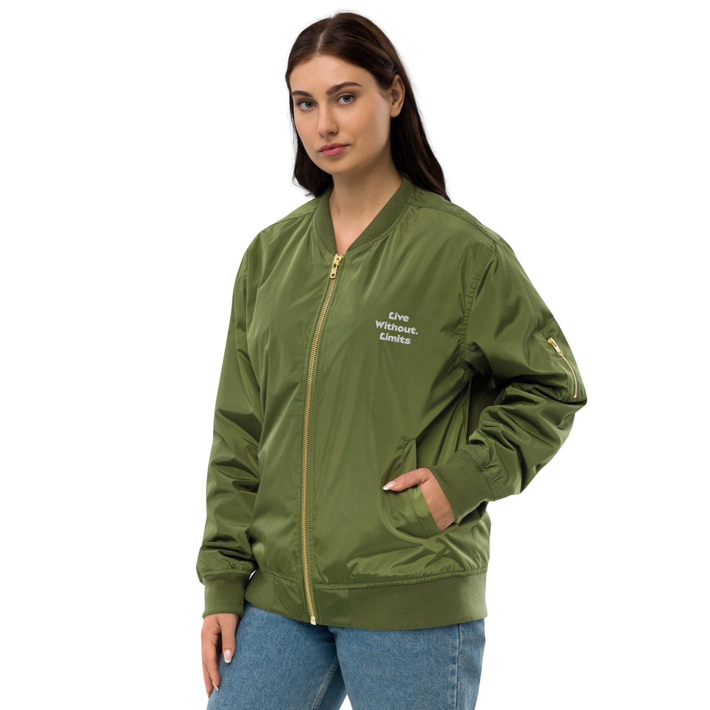 Unisex | Live Without Limits - Premium Recycled Bomber Jacket