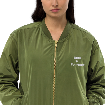 Unisex | Bold & Fearless - Premium Recycled Bomber Jacket