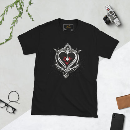 Unisex | Black Heart Candle Short-Sleeve T-Shirt