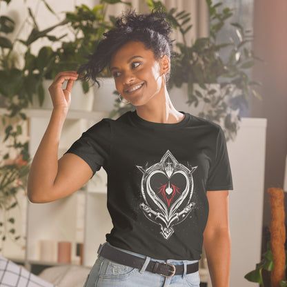 Unisex | Black Heart Candle Short-Sleeve T-Shirt