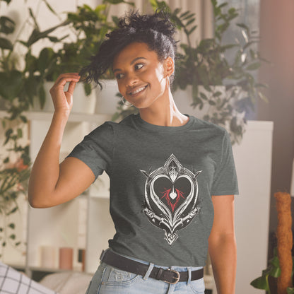 Unisex | Black Heart Candle Short-Sleeve T-Shirt