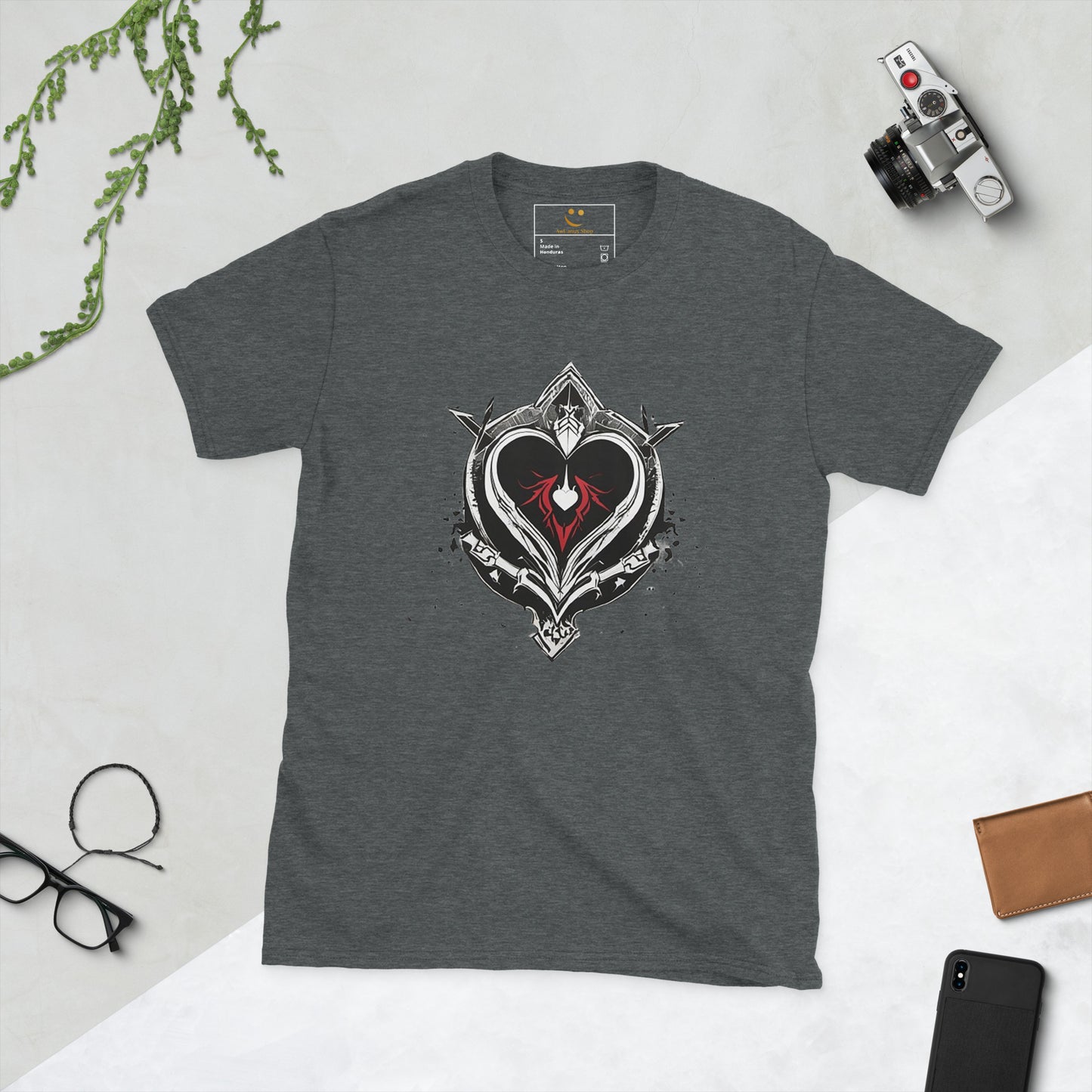 Unisex | Black Heart Candle Short-Sleeve T-Shirt