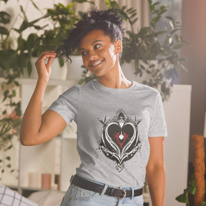 Unisex | Black Heart Candle Short-Sleeve T-Shirt