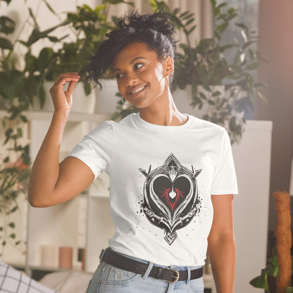 Unisex | Black Heart Candle Short-Sleeve T-Shirt