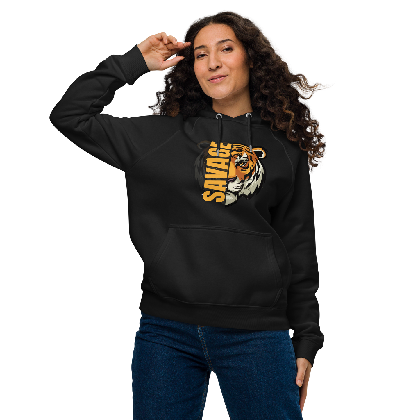 Unisex | Savage Tiger Raglan Hoodie