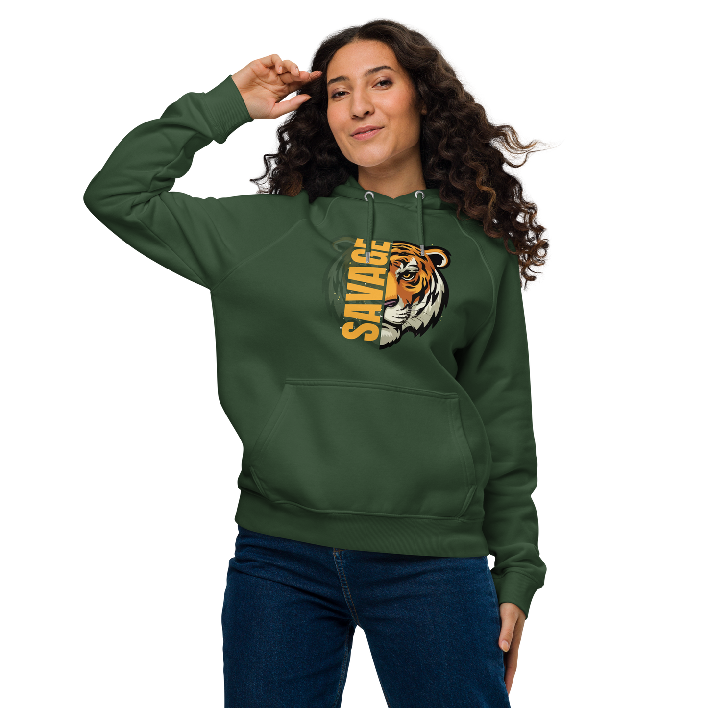 Unisex | Savage Tiger Raglan Hoodie
