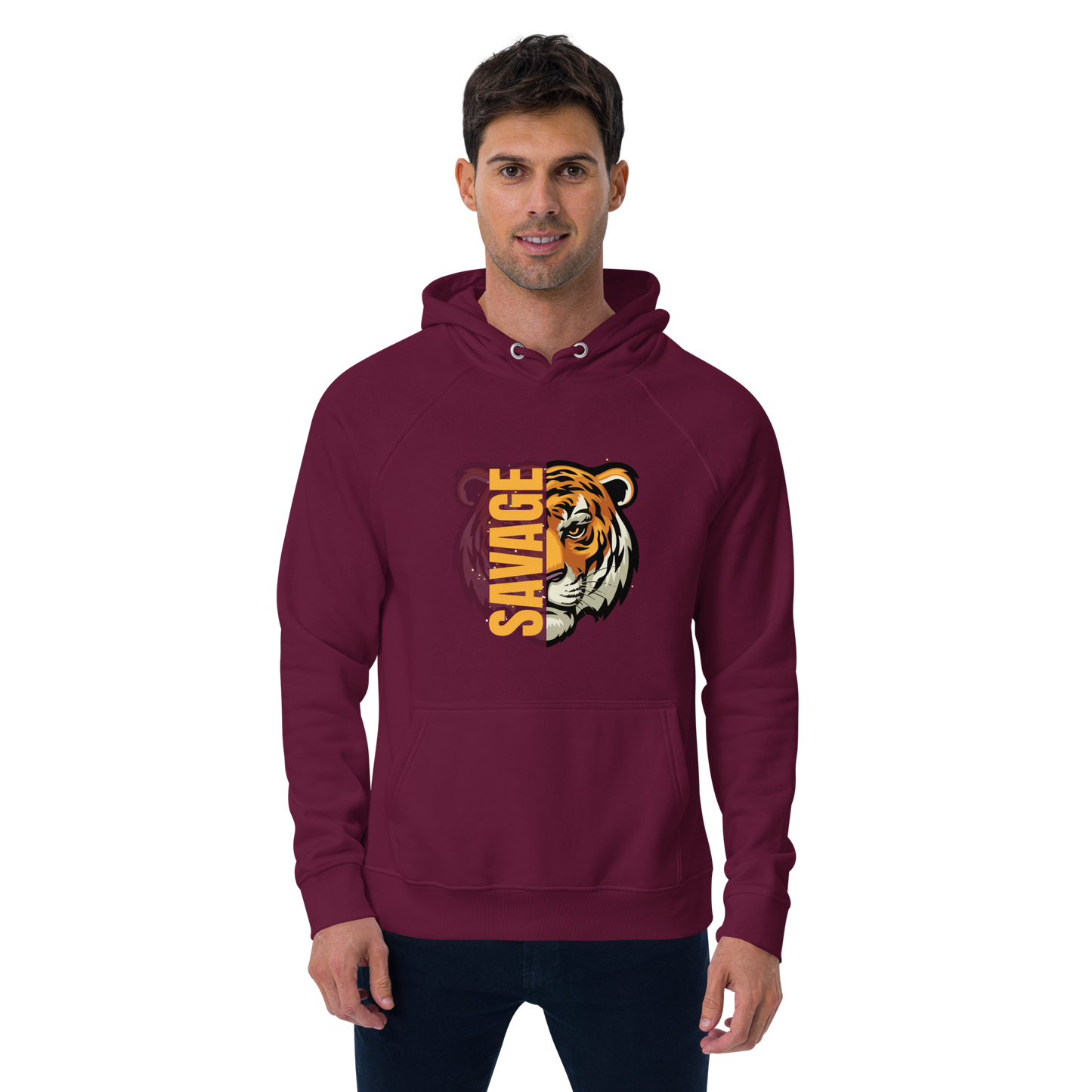 Unisex | Savage Tiger Raglan Hoodie