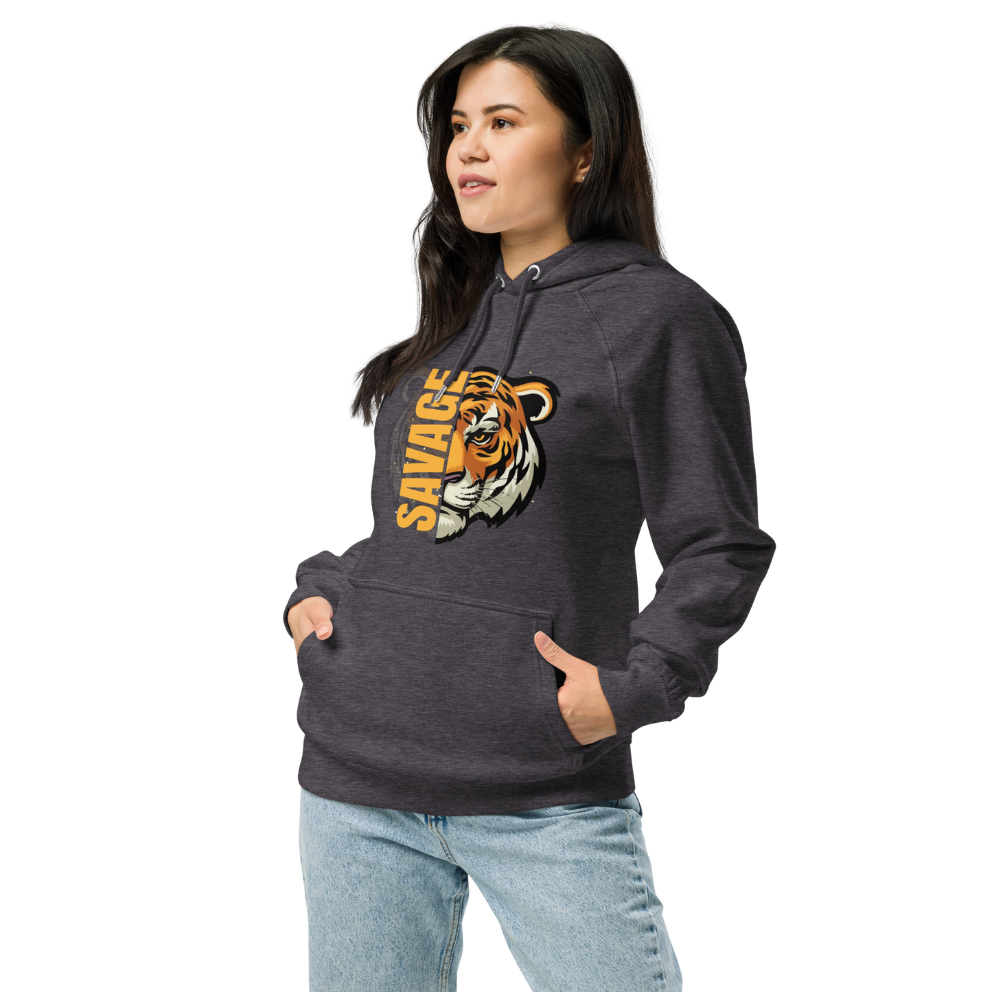 Unisex | Savage Tiger Raglan Hoodie