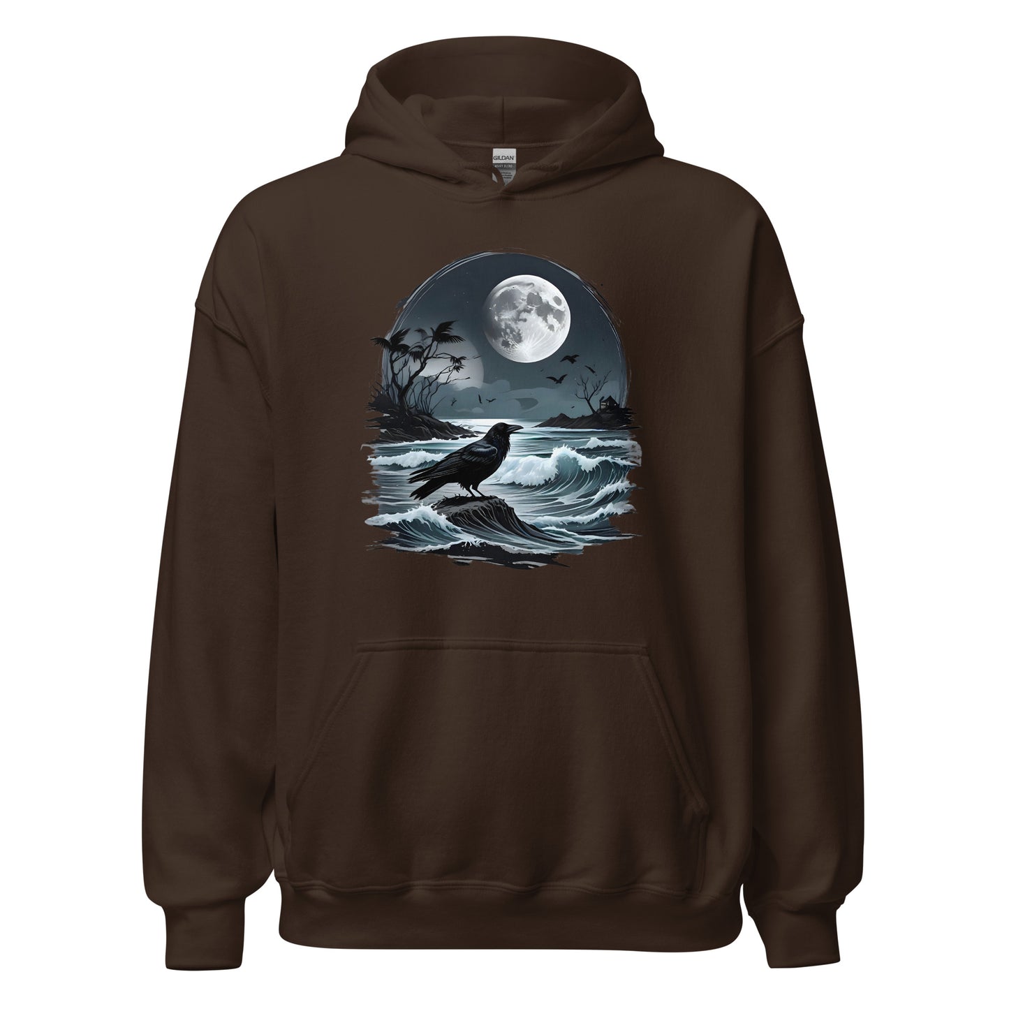 Unisex | Moon, Crow, Beach - Stylish Hoodie