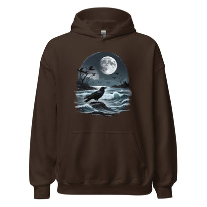 Unisex | Moon, Crow, Beach - Stylish Hoodie