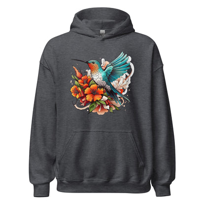 Unisex | Flying Bird With Flowers Hoodie