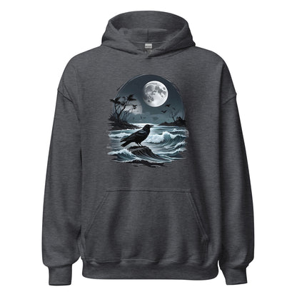 Unisex | Moon, Crow, Beach - Stylish Hoodie