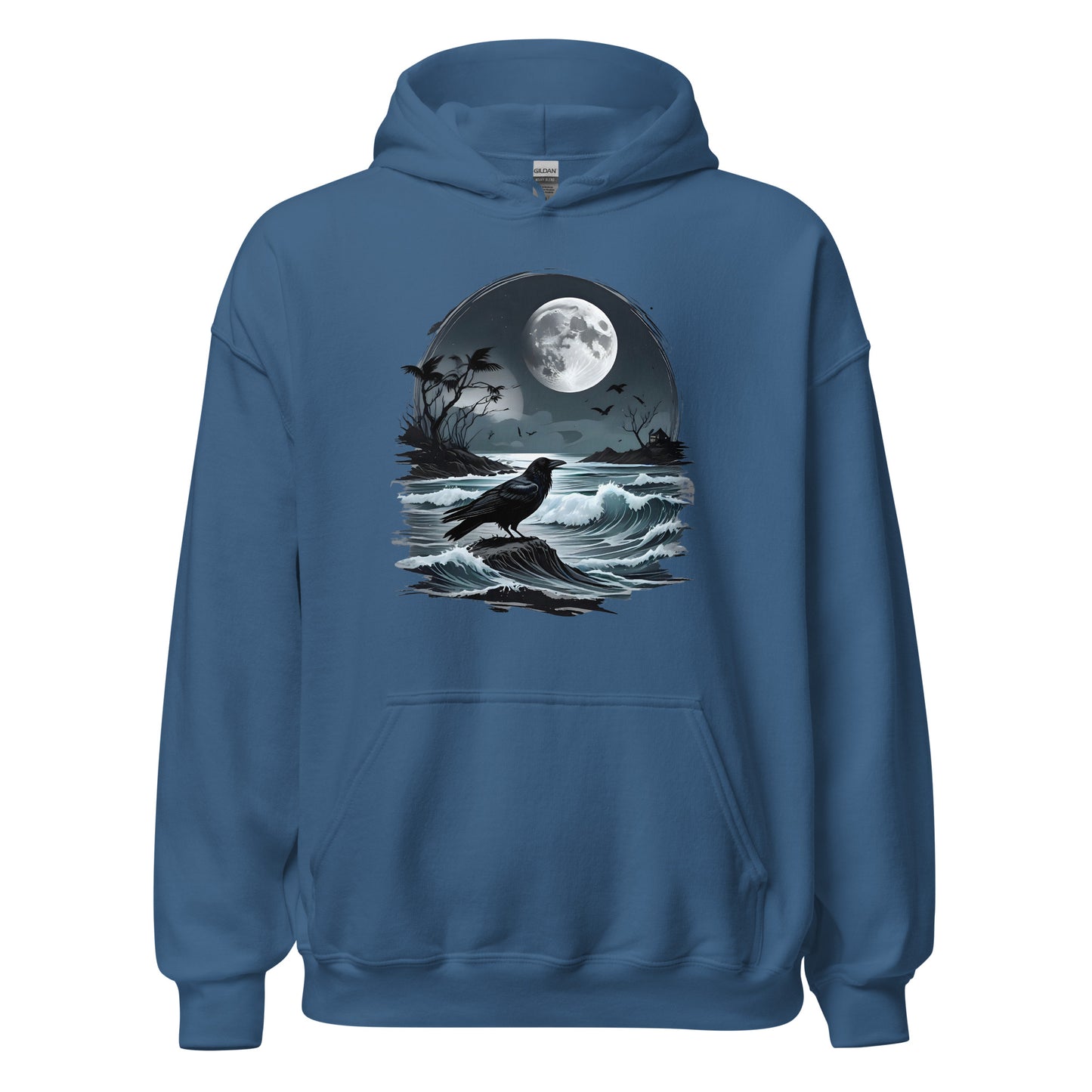 Unisex | Moon, Crow, Beach - Stylish Hoodie
