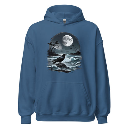 Unisex | Moon, Crow, Beach - Stylish Hoodie