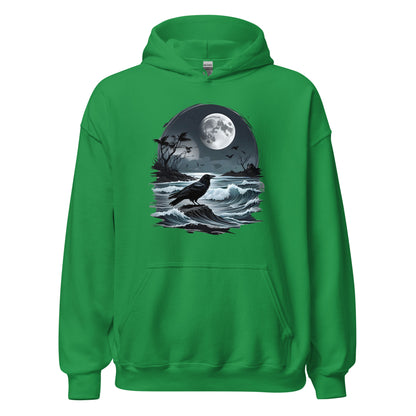 Unisex | Moon, Crow, Beach - Stylish Hoodie
