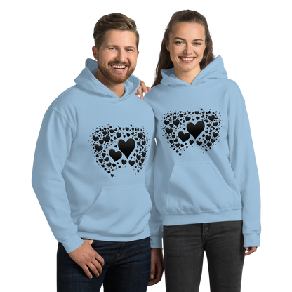 Unisex | Black Hearts Hoodie