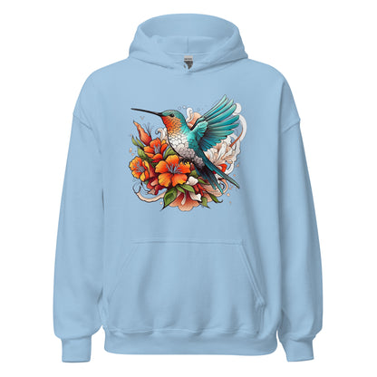 Unisex | Flying Bird With Flowers Hoodie