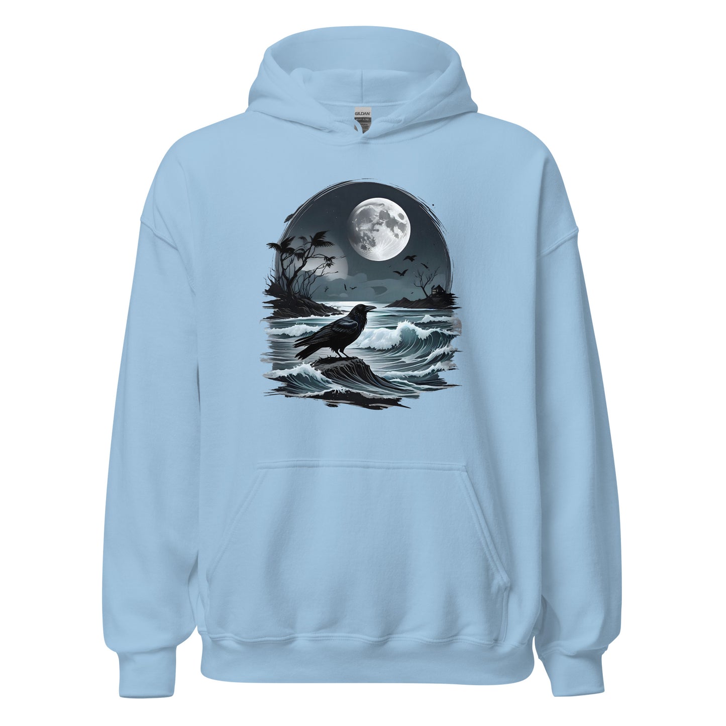 Unisex | Moon, Crow, Beach - Stylish Hoodie