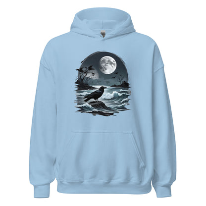 Unisex | Moon, Crow, Beach - Stylish Hoodie