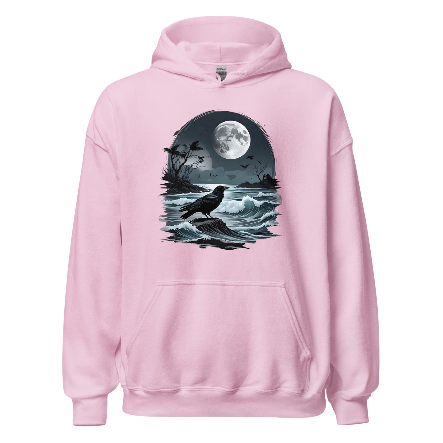 Unisex | Moon, Crow, Beach - Stylish Hoodie