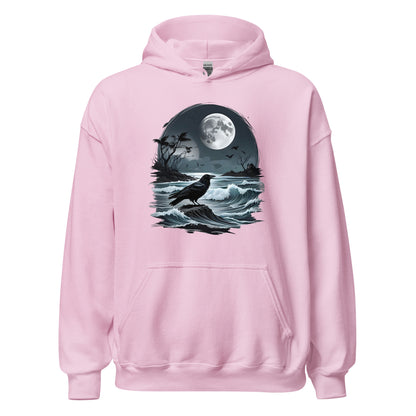 Unisex | Moon, Crow, Beach - Stylish Hoodie