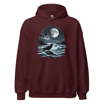 Unisex | Moon, Crow, Beach - Stylish Hoodie