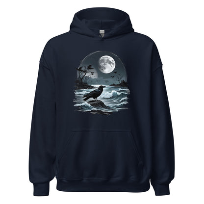 Unisex | Moon, Crow, Beach - Stylish Hoodie