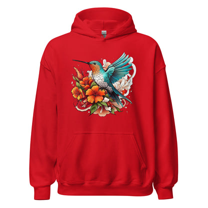 Unisex | Flying Bird With Flowers Hoodie