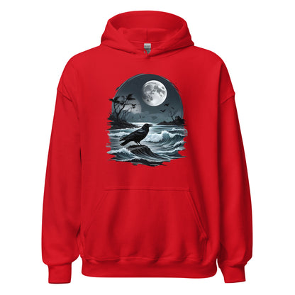 Unisex | Moon, Crow, Beach - Stylish Hoodie