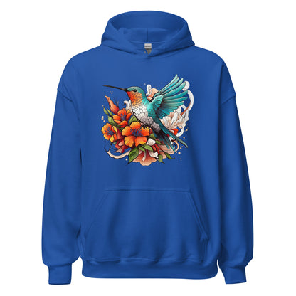 Unisex | Flying Bird With Flowers Hoodie