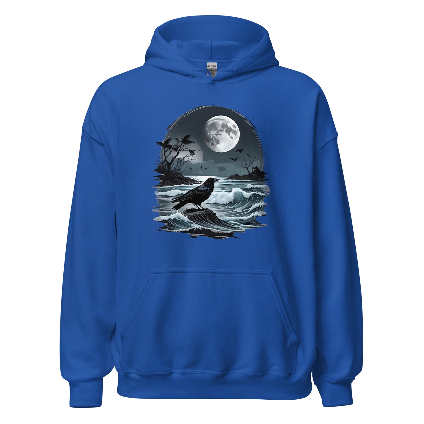 Unisex | Moon, Crow, Beach - Stylish Hoodie