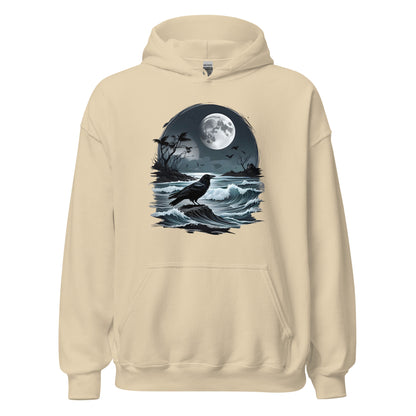 Unisex | Moon, Crow, Beach - Stylish Hoodie
