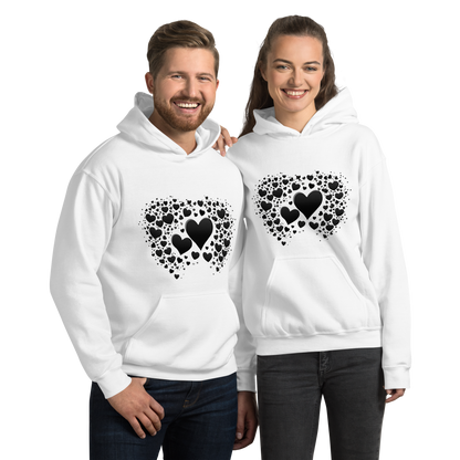 Unisex | Black Hearts Hoodie