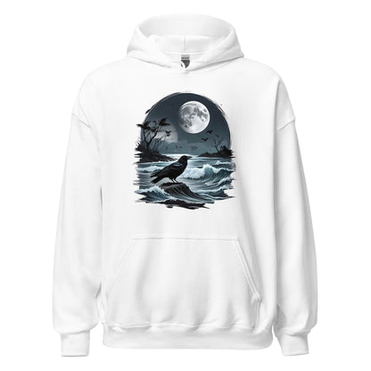 Unisex | Moon, Crow, Beach - Stylish Hoodie